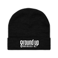 Ground Up Black Beanie