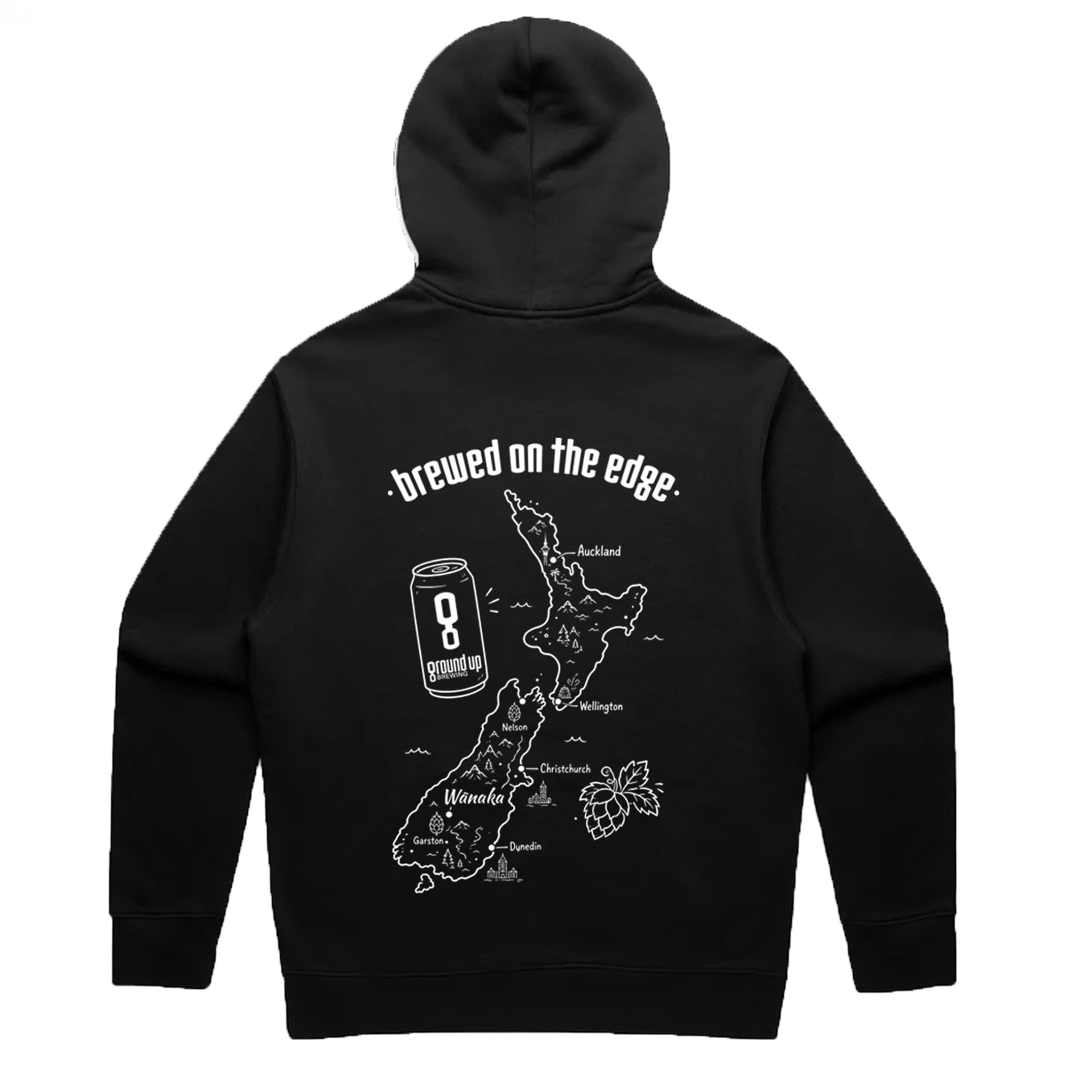 Ground Up Black Hoodie