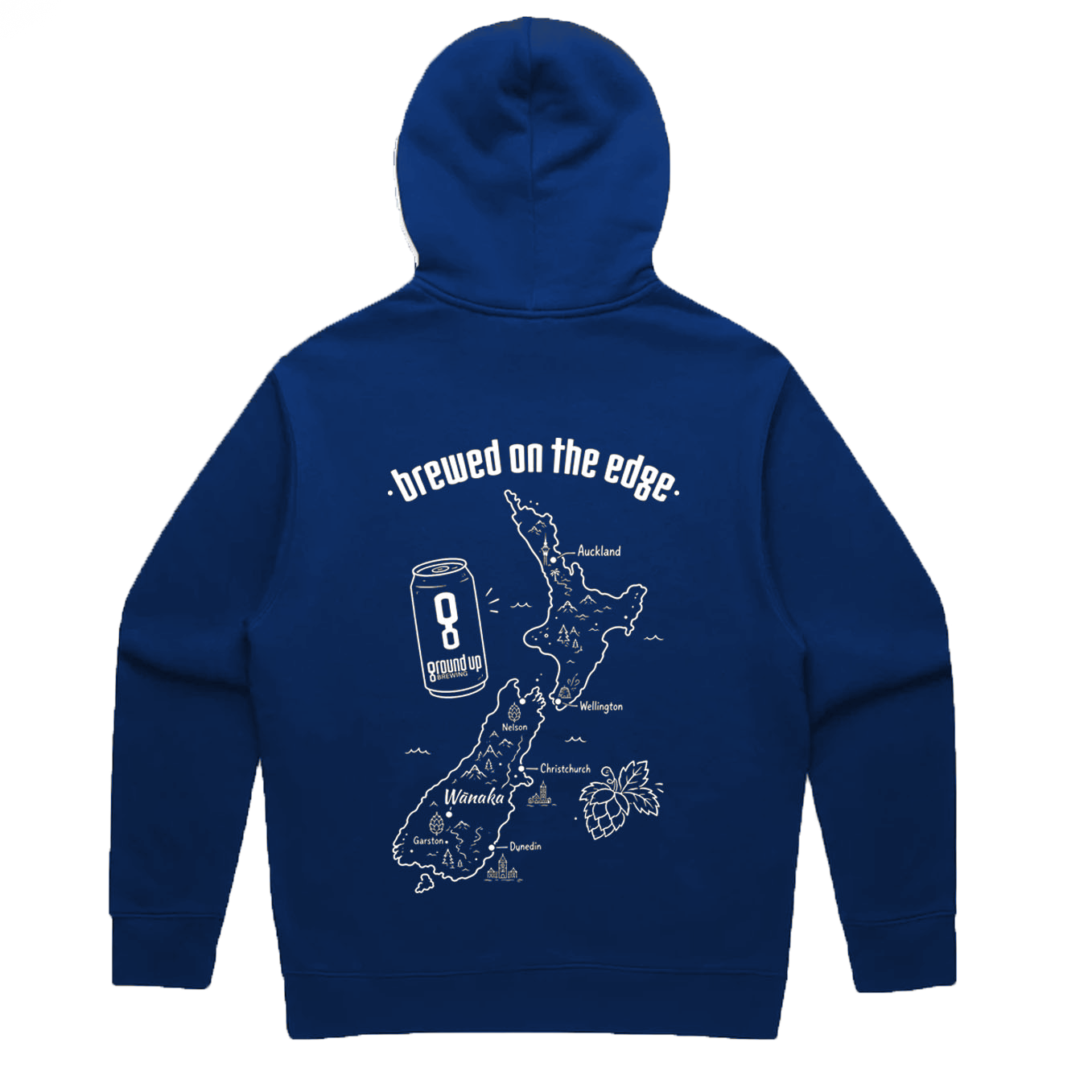 Ground Up Navy Hoodie